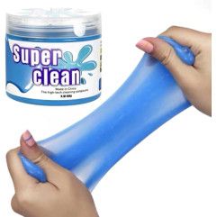 Липучка для чистки салона авто Super clean слайм для чистки клавиатуры, пультов ДУ, ноутбуков