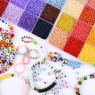 Бисер для плетения набор Набор для плетения браслетов Бисерное рукоделие наборы 43200 шт