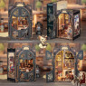 Букнук Count Cat's Study с подсветкой — набор для сборки, CUTEBEE