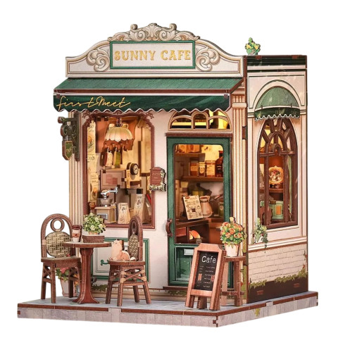 Букнук Sunny Cafe с подсветкой — набор для сборки, CUTEBEE