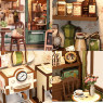 Букнук Sunny Cafe с подсветкой — набор для сборки, CUTEBEE