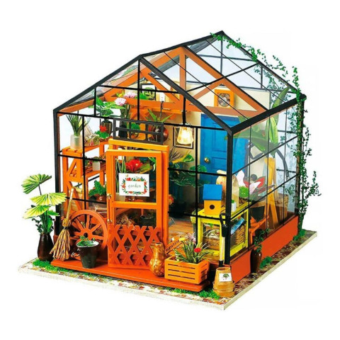 Румбокс Cathy’s Flower House — миниатюрный домик с LED-подсветкой, Robotime