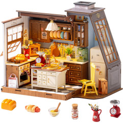 Румбокс Baking Kitchen — миниатюрный домик с LED-подсветкой, Robotime