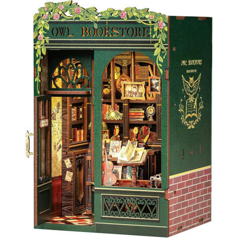 Бук Нук Owl Bookstore CUTEBEE с LED-подсветкой, собранный