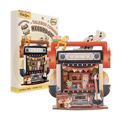 Миниатюрный 3D-конструктор CUTEBEE TaleBox Corner Record Store, музыкальный магазин, 52 детали Миниатюрный 3D-конструктор CUTEBEE TaleBox Corner Record Store, музыкальный магазин, 52 детали