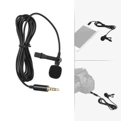 Микрофон петличка Andoer EY-510A для смартфона, камеры, компьютера + переходник