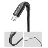 Micro USB кабель USLION 3А для быстрой зарядки и передачи данных 1м