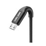 Micro USB кабель USLION 3А для быстрой зарядки и передачи данных 1м