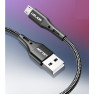 Micro USB кабель USLION 3А для быстрой зарядки и передачи данных 1м