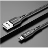 Micro USB кабель USLION 3А для быстрой зарядки и передачи данных 1м