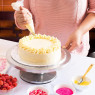 Кондитерские инструменты для украшения торта (поворотный стол, шпателя, насадки для крема, кондитерские мешки) 35шт