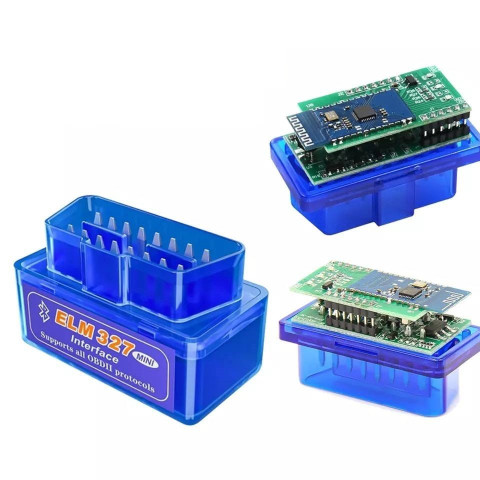 Автосканер elm327 obd2 V1,5 Bluetooth для діагностики авто для Android (2 плати)